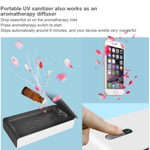 NEW 3 in 1 Smartphone Sanitizer & Charger with Aromatherapy Diffuser - Picture 9 of 10
